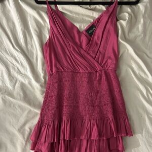 women’s pink mini dress